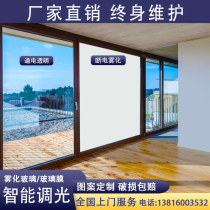 Smart Privacy Dimmable Glass Film Electrified Transparent Balcony Atomized Bathroom Electrically Controlled Office Partition Holographic Projection