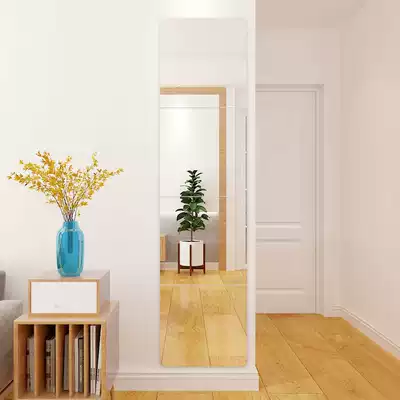 Portable fashion mirror student sub-body dormitory Sticky Wall full-length mirror wall sticker home glass mirror block