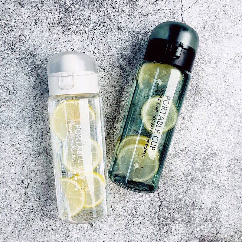 Plastic cup drinking cup Women's handy cup Small large capacity children's primary school male portable sports with scale