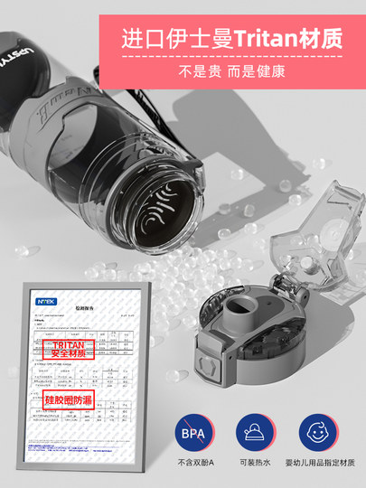 Taosen Sports Water Bottle for Students, Tritan Fitness 2026 New Model, Large Capacity Water Bottle for Boys