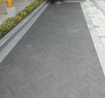 Ancient clay green brick 85 half brick green brick paving small green brick herringbone paving Chinese courtyard