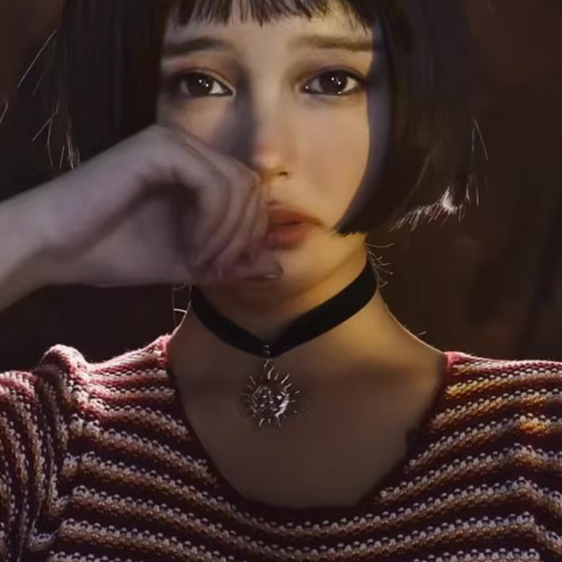 Martida Cos Black Ultra-Short Straight Hair This Killer Is Not Too Cool Wig for Women with Bangs and a Bob Haircut