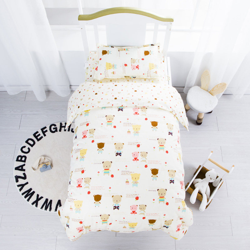 New Pint Pure Cotton Cartoon Quilt Cover Children's Bed Bedding Small Quilt Cover Kindergarten Quilt Cover All-cotton Children Covered Single Piece