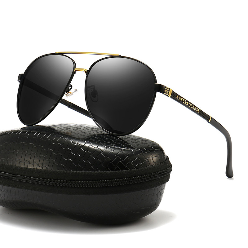 Sunglasses Men's Polarized Ink Mirror Retro Trend Glasses Driving Fishing Fashion Big Box Driving Stars Same