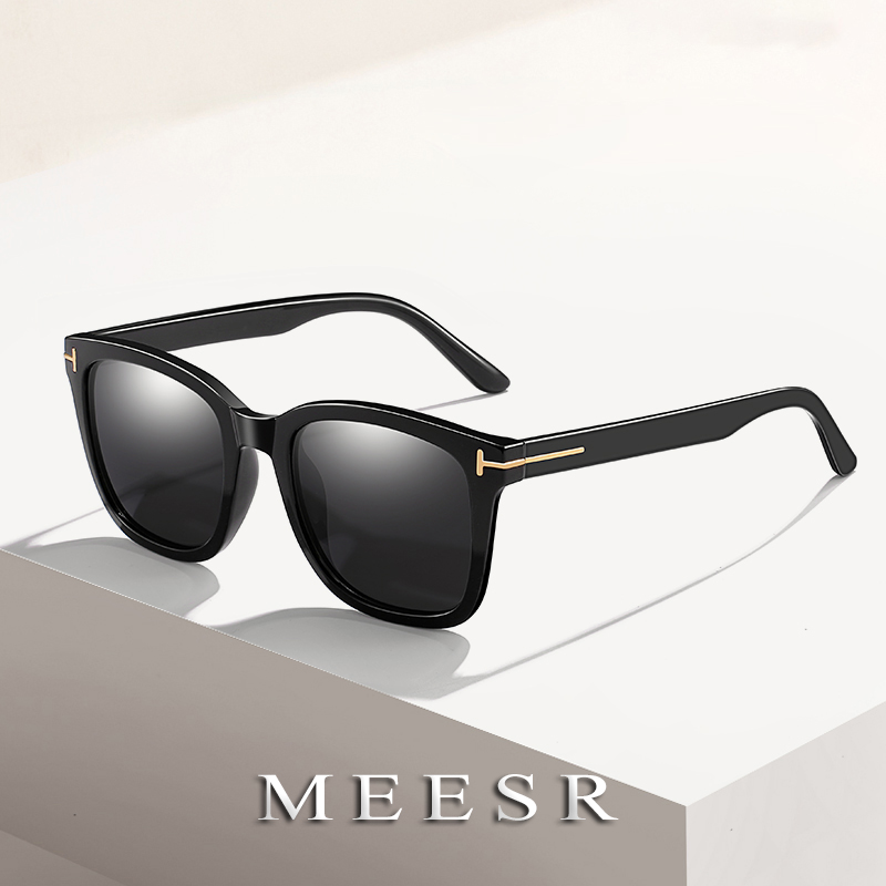 Sunglasses Men's fashion net red polarized sunglasses Women's big face thin anti-UV Korean version of myopia glasses ins new V