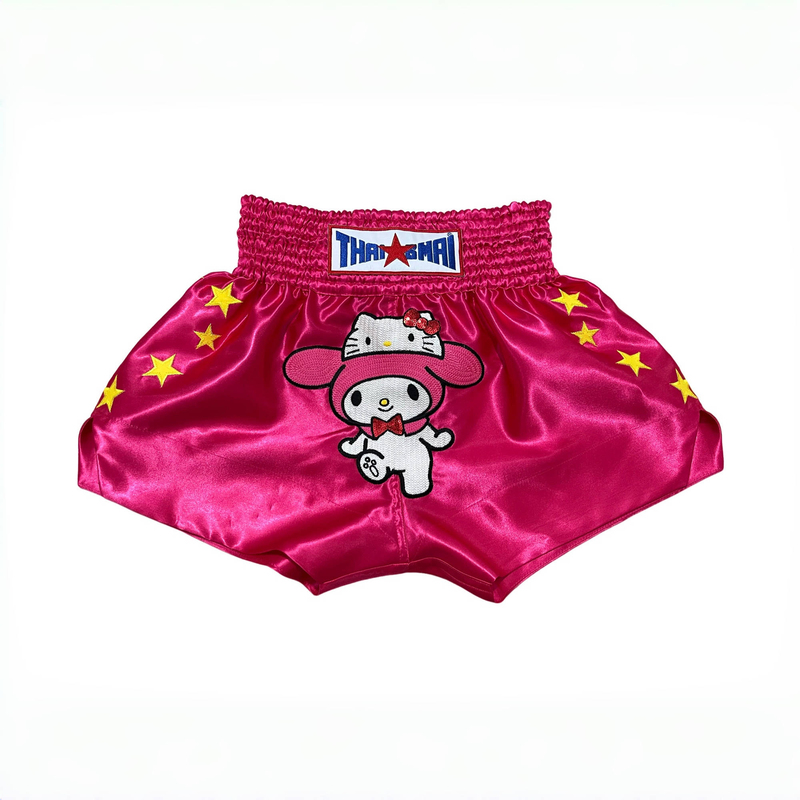 Thalsmal Muay Thai Fitness Shorts Cinnamoroll Adult and Kidsren's Cute Pink Boxing Shorts Thalsmal Muay Thai Fitness Shorts Cinnamoroll Adult and Kidsren's Cute Pink Boxing Shorts