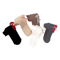 8 Girls leggings spring and autumn plus velvet medium-thick childrens nine-point pantyhose foreign style baby 3-6-9 years old cartoon