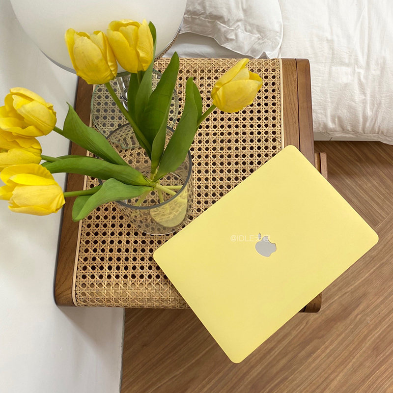 IDLE No interest -- suitable for Apple Macbook notebook AIR protective shell pro milk yellow 14 cream shell M1