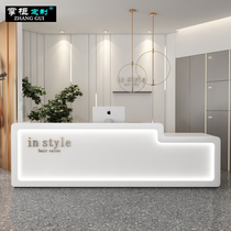Simple bar cashier beauty salon wedding dress shop modern front desk clothing shop commercial paint reception desk customization