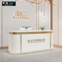 Beauty salon front desk reception desk cash register bt clothing shop small simple modern company bar counter table hairdressing
