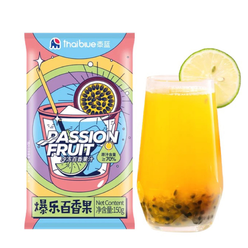 Thai Blue Frozen Thyme Juice 6 Bagels * 150g Fruits Meat Raw Pulp Chats Drink Net Red 0 Add Catering