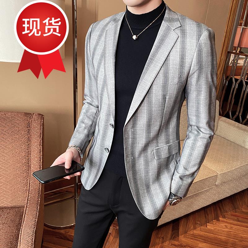 Suit nam 2020 mens mới phù hợp với đơn áo tây mens lanh giả kinh doanh phù hợp với dải 15-in -