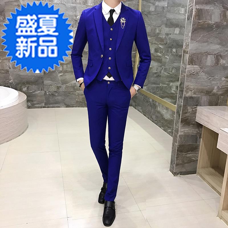 mens Suit 2020 mens mới phù hợp với thuần phong cách phong cách tiếng Anh w mens bộ x bộ -