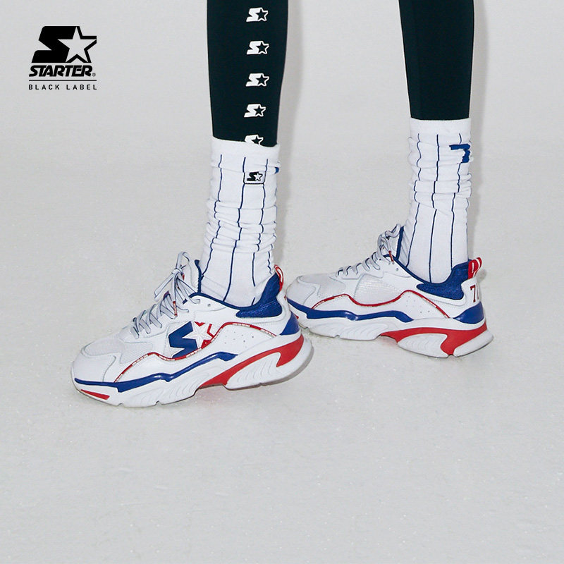 STARTER trendy sports shoes thick bottom heightened shoes retro casual old shoes