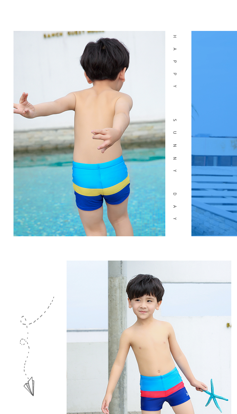 Đồ bơi trẻ em 361 độ cho bé trai lớn, vừa và nhỏ 1-12 tuổi bé dễ thương chia quần short áo tắm mùa xuân nóng - Bộ đồ bơi của Kid đồ bơi cho em bé