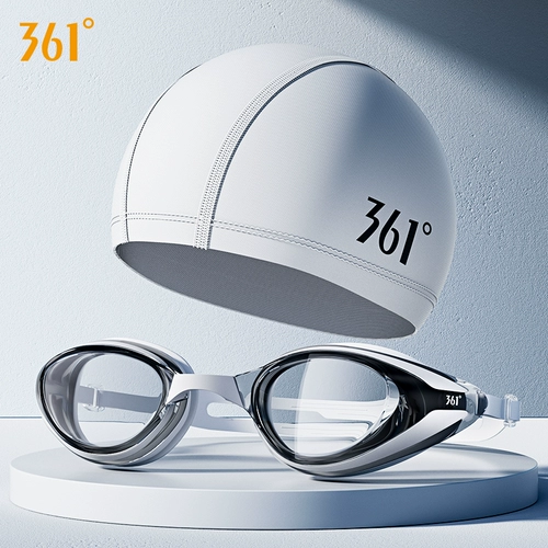 361, высокая водонепроницаемая плавательная шапочка без запотевания стекол, комплект, очки для плавания