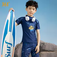 Синий комплект для мальчиков, короткий рукав