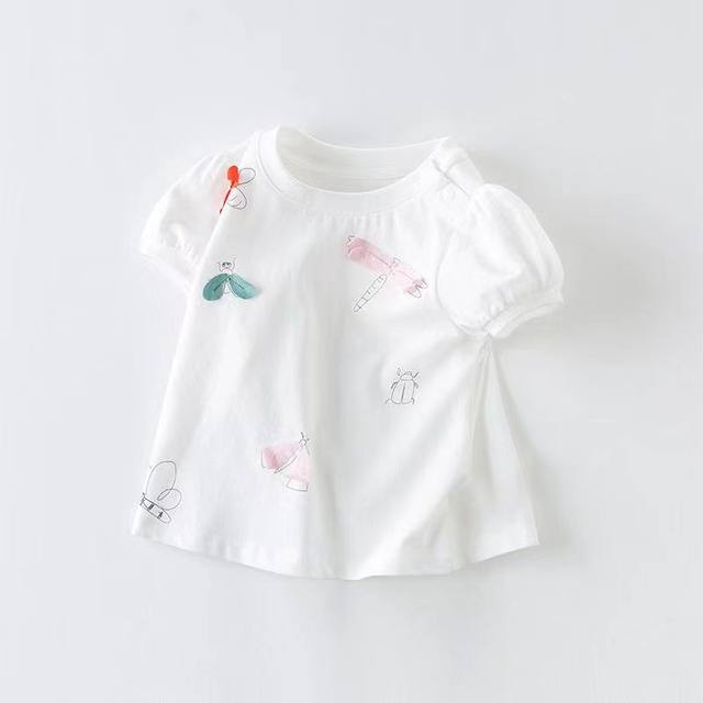 Girls T-shirt short-sleeved summer cotton thin top Girls T-shirt short-sleeved summer cotton thin top