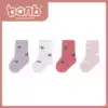 Bambi baby socks spring and autumn and winter pure cotton thickened 0-3 months baby new newborn loose mouth boneless socks cute 1 year old