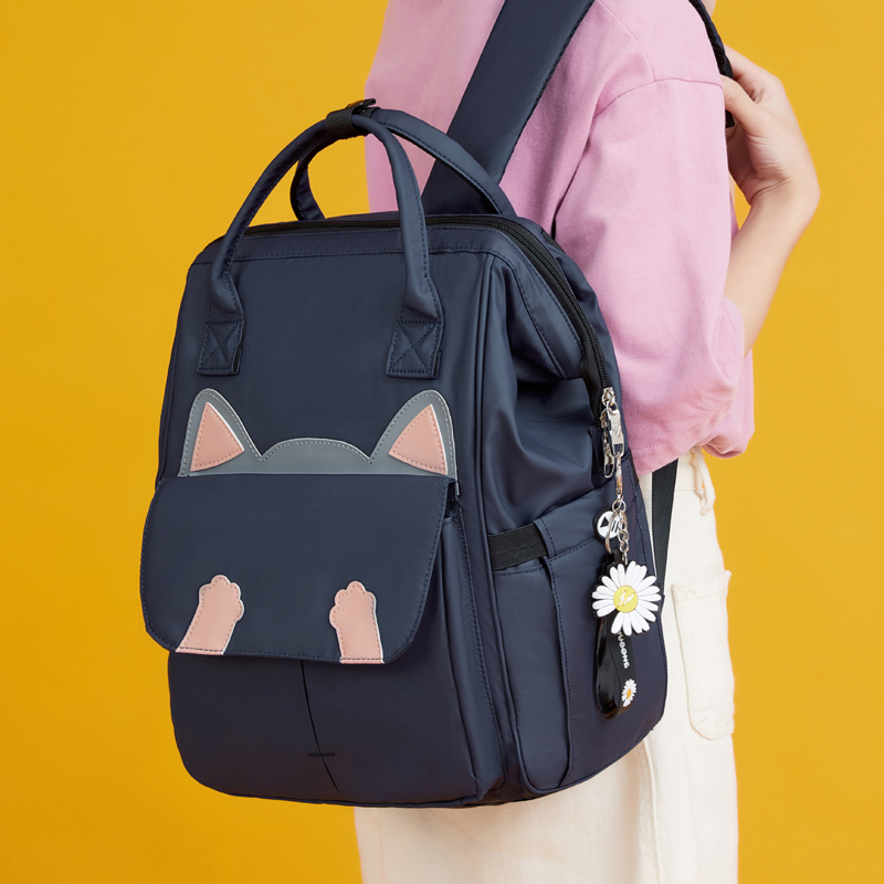 High school student's bag Female exploits 2022 new net red waterproof large capacity high school elementary school student double shoulder bag