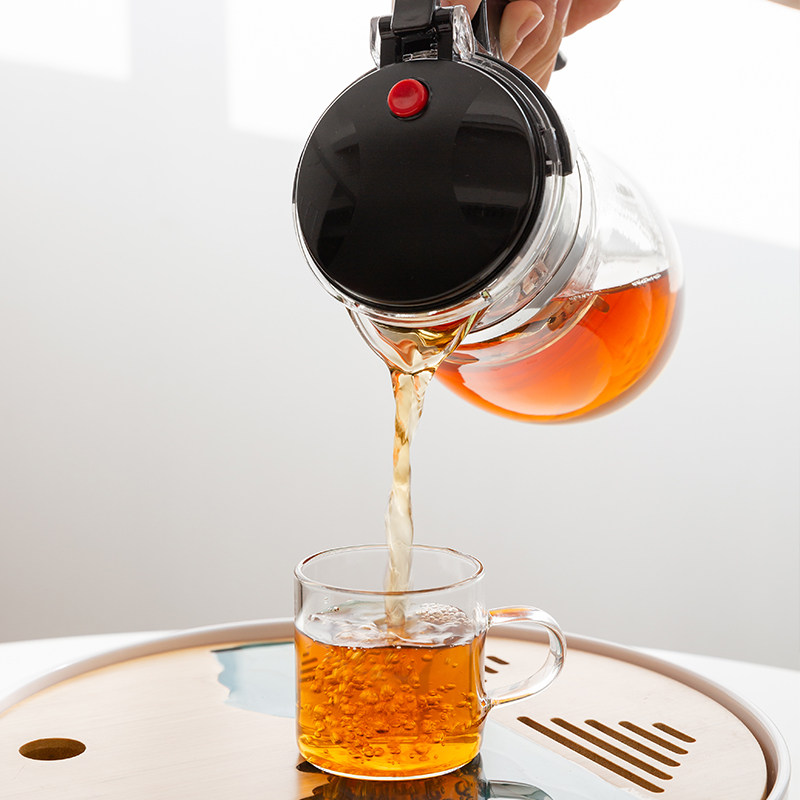 Japanese household transparent heat-resistant glass teapot Tea thickened high temperature filter can be heated tea maker Tea pot