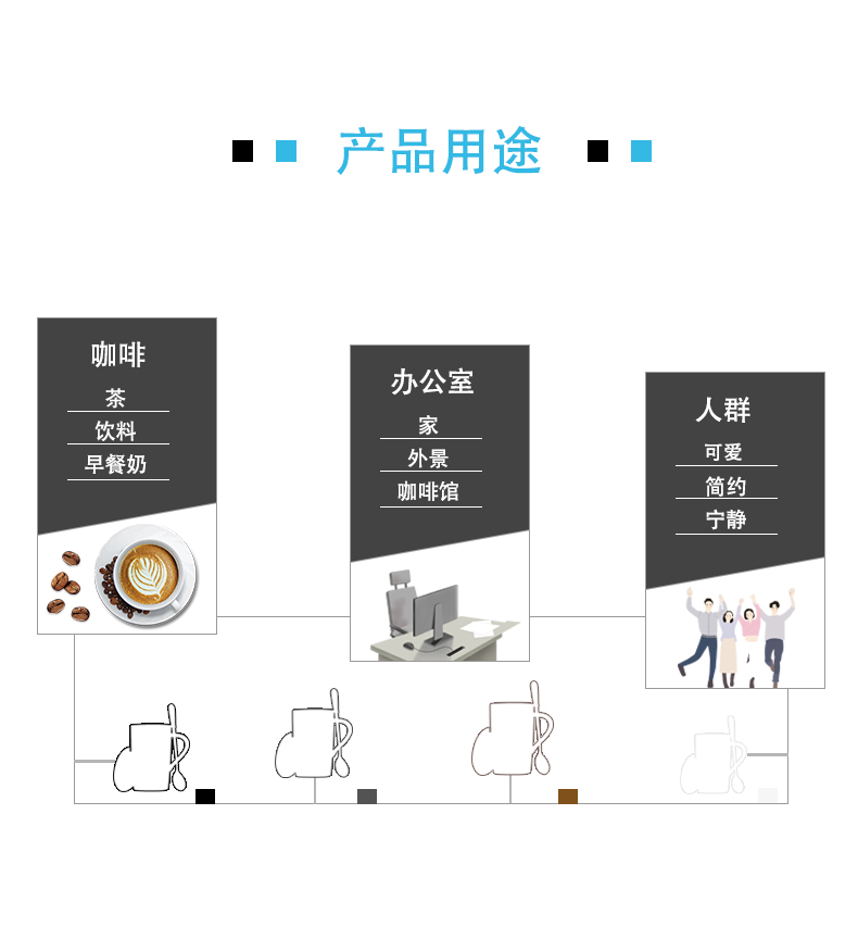 Office ceramic cups individuality creative trend mark cup with cover teaspoons of men 's and women' s household milk ultimately responds. A cup of coffee