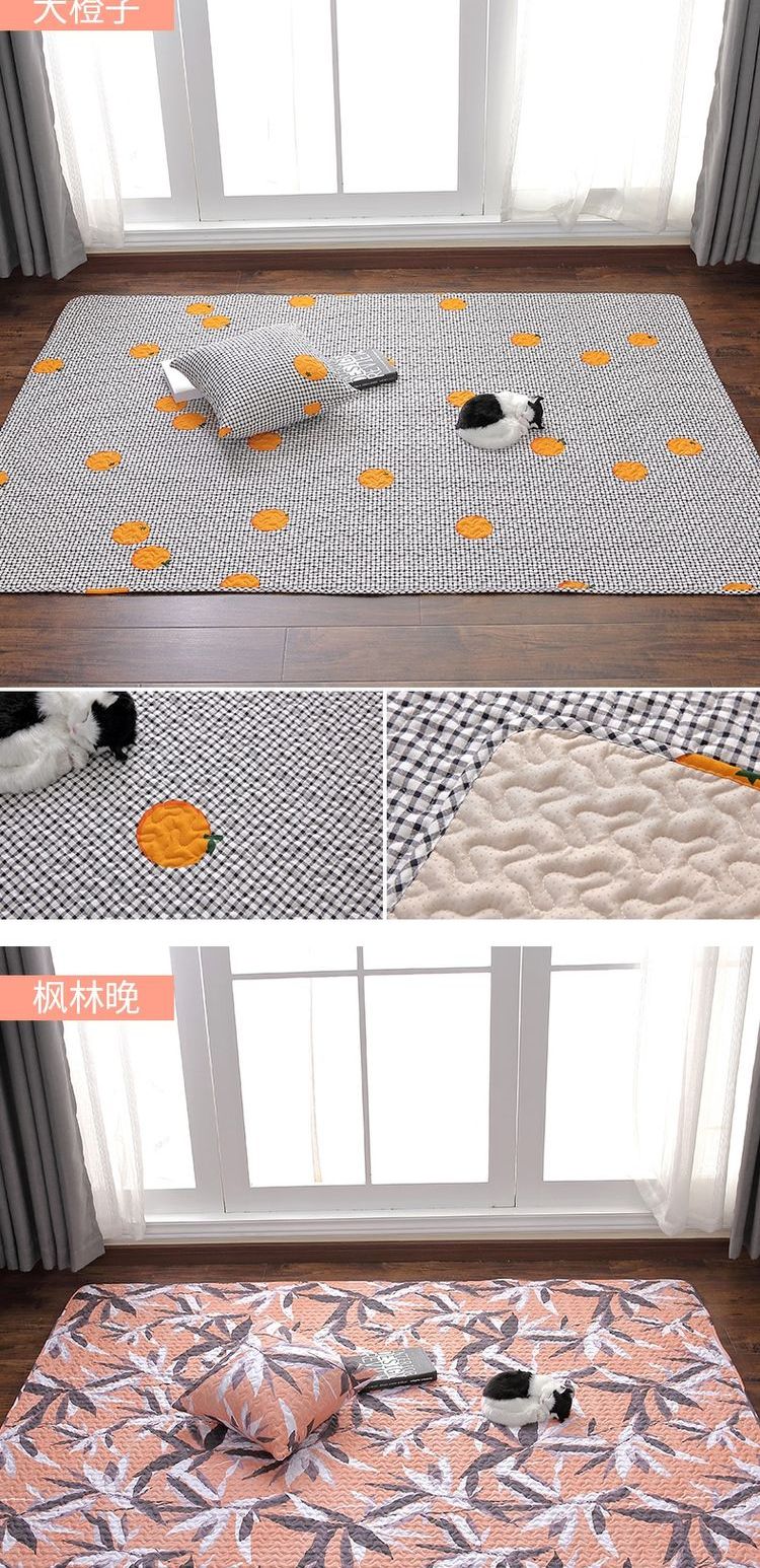 Vải cotton Nhật Bản bàn cà phê trẻ em chơi trò chơi bò mat phòng khách phòng ngủ thảm trải sàn - Thảm thảm sàn nhà