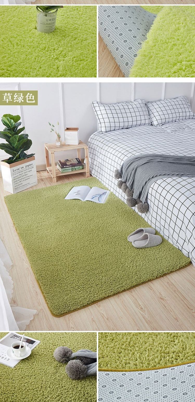 IKEA giả len thảm phòng ngủ màu đỏ lưới với đầu giường mat phòng đầy đủ cửa hàng phòng khách bàn cà phê sofa màu xám mat - Thảm thảm simili