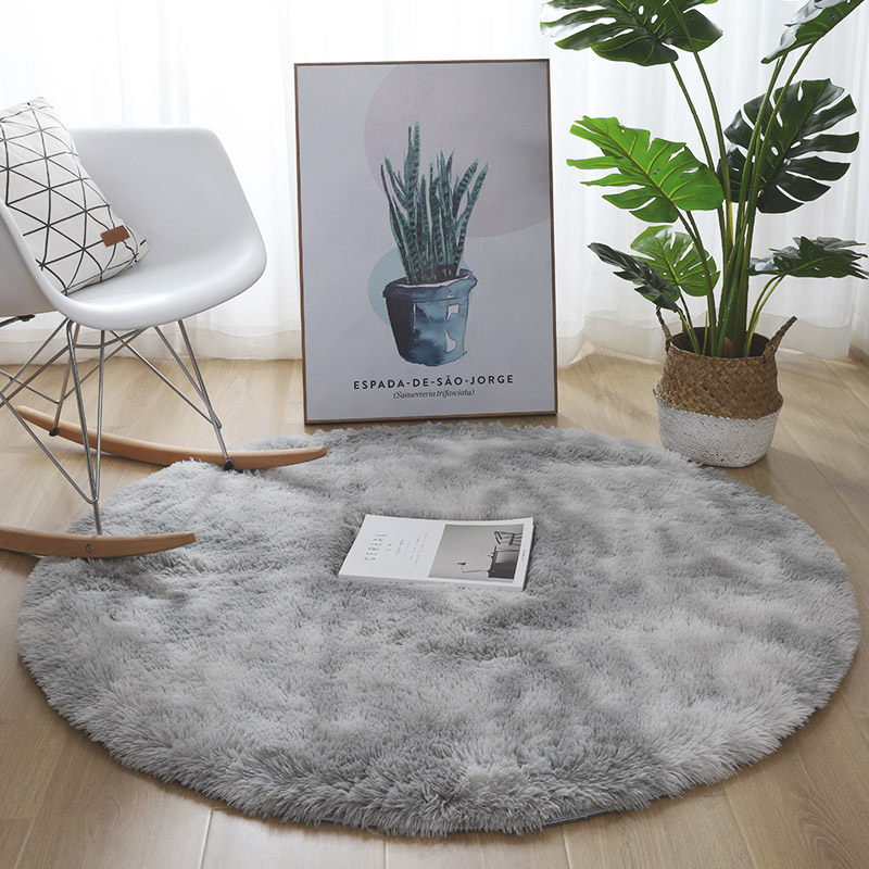 Nordic Round Rug Clothing Shop Full Body Mirror Bedroom Cradle Chair Basket Benches Computerized Chair Swivel Chair Cushion Ground Mat