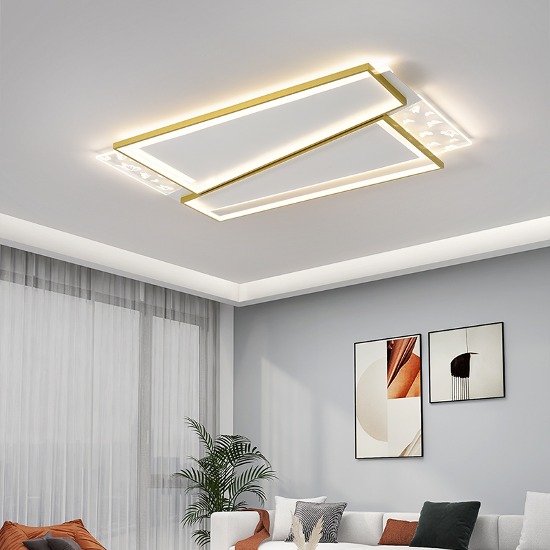 Living room lamp 2022 new Nordic light luxury style modern main lamp hall lamp smart bedroom round square ceiling lamp