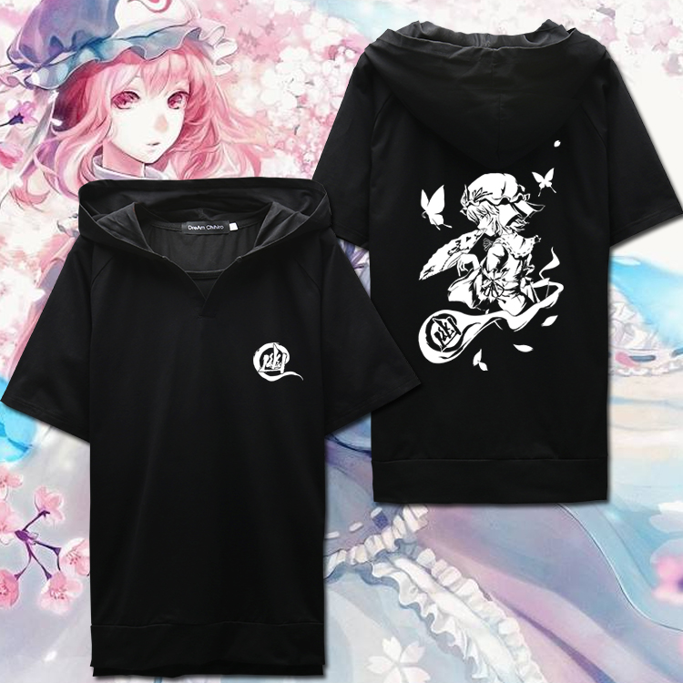 New spot Oriental project Cherry Blossom Pylori Claypyro ruffles Peripheral Spring Clothing short sleeves Lions with short sleeves