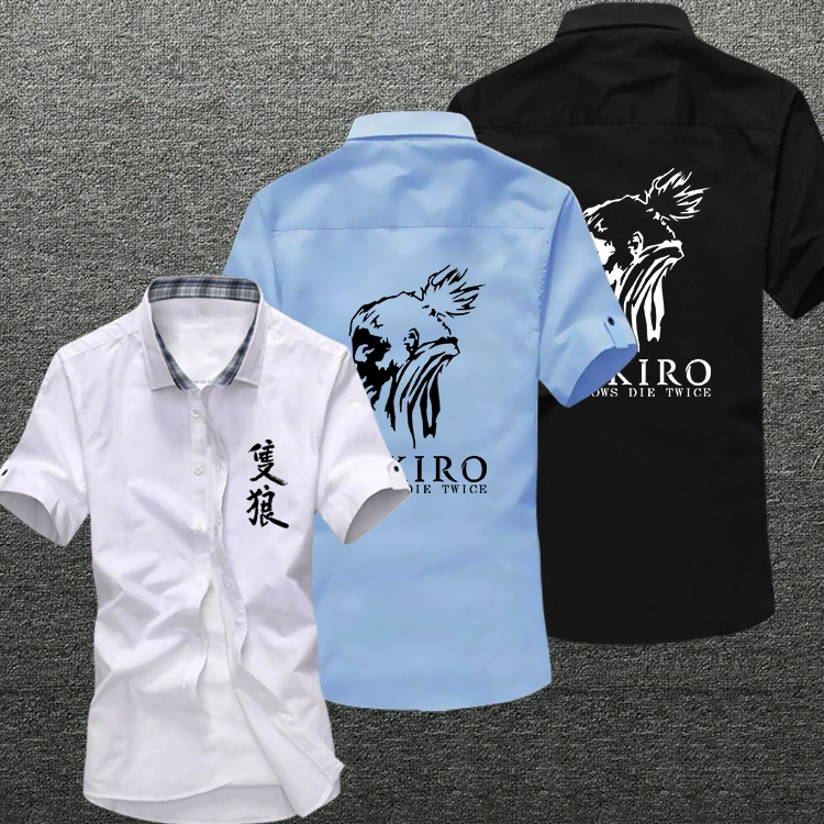 Sói mới 2019 Bóng hai lần Miyazaki Inchao trò chơi ngoại vi áo sơ mi tay ngắn tay áo sơ mi nam - Game Nhân vật liên quan