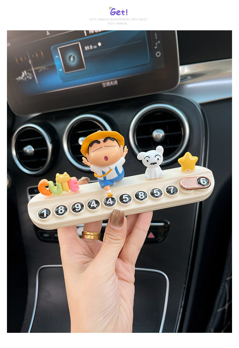 Number Plate, Parking Sign, Car Temporary Parking Phone Number Plate, Temporary Parking, Car Interior Accessories, Car Decoration for Women
