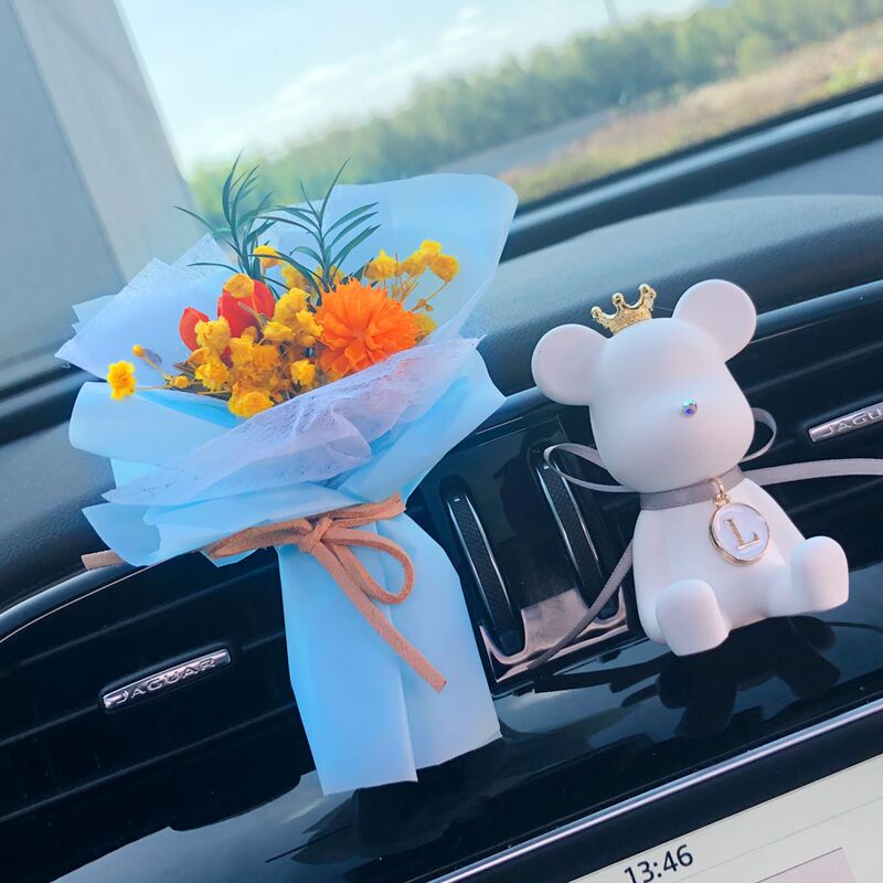 Creative Car-Car Hand Dry Flower Bouquet Car Perfume Interior Air Conditioning Air Conception Clamp Decorative Female