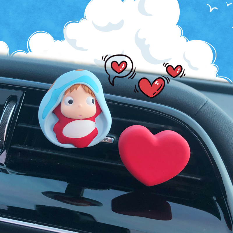On-board Perfume Fragrant lavender Cute Cartoon Car Accessories Car Air Conditioning Air Outlet Clip in the car Ornament Accessories Great-Taobao