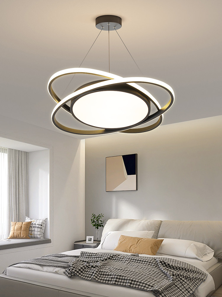 2025 New Simple Modern Restaurant Chandelier Bedroom Study Dining Table Shop Chandelier Led Ceiling Barber Shop Light