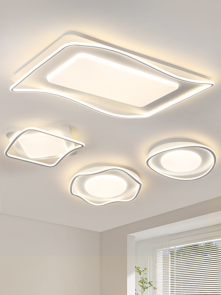 2024 New Casual Modern Living Room Led Ceiling Lamp Cream Style Bedroom Internet Celebrity Room Restaurant Study Lamps