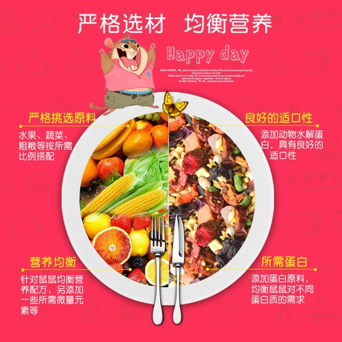 Фруктово-овощная мука для хомяка, зерно, овощи, сухие фрукты, сухие принадлежности для золотого медведя, питательная пища, молярный корм, 800 г