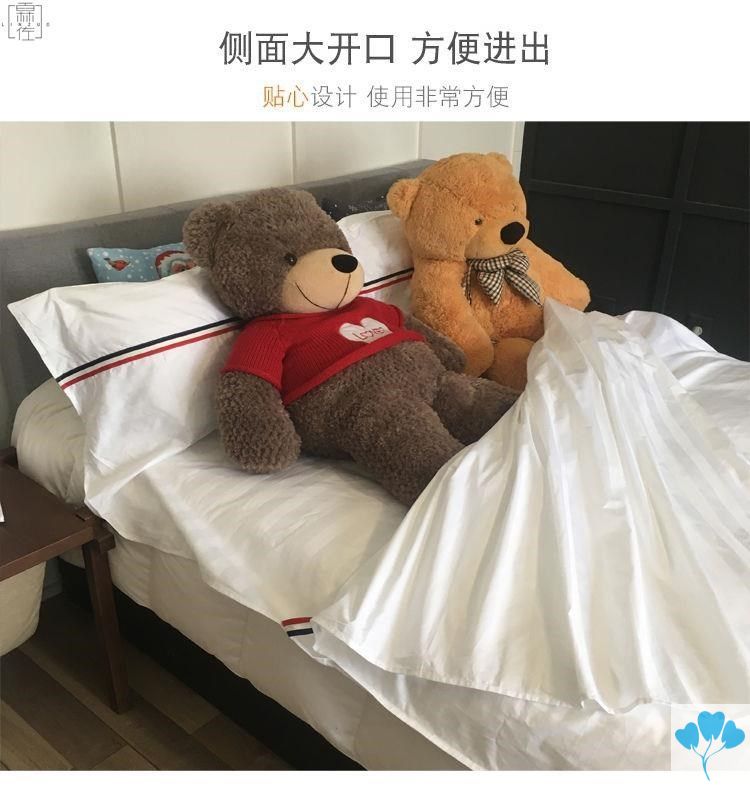Chăn phủ chăn ga trải giường di động đôi du lịch bẩn túi ngủ chống gió khách sạn khăn trải giường bẩn khách sạn khăn trải giường bông trắng - Túi ngủ