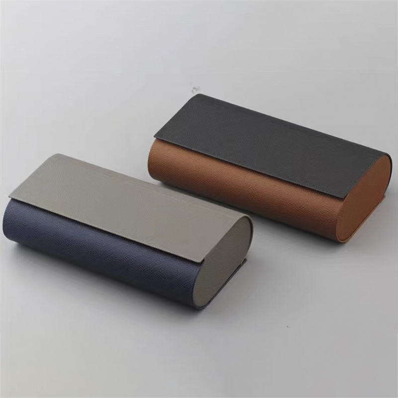Multi-Compartment Glasses Case Pu Leather Vintage Handmade Eyewear Case Myopia Glasses Storage Box Multi-Purpose Portable Sunglasses Case