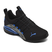 Puma Axelion Puma Knitted Breathable Wraping Wrap Shock Black Blue Embroidered Mens Running Shoes