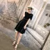 Mùa hè châu Âu 2019 phụ nữ Pháp váy thiểu số gió lạnh váy đen nhỏ thời trang đầm mỏng manh - váy đầm áo cưới váy đầm