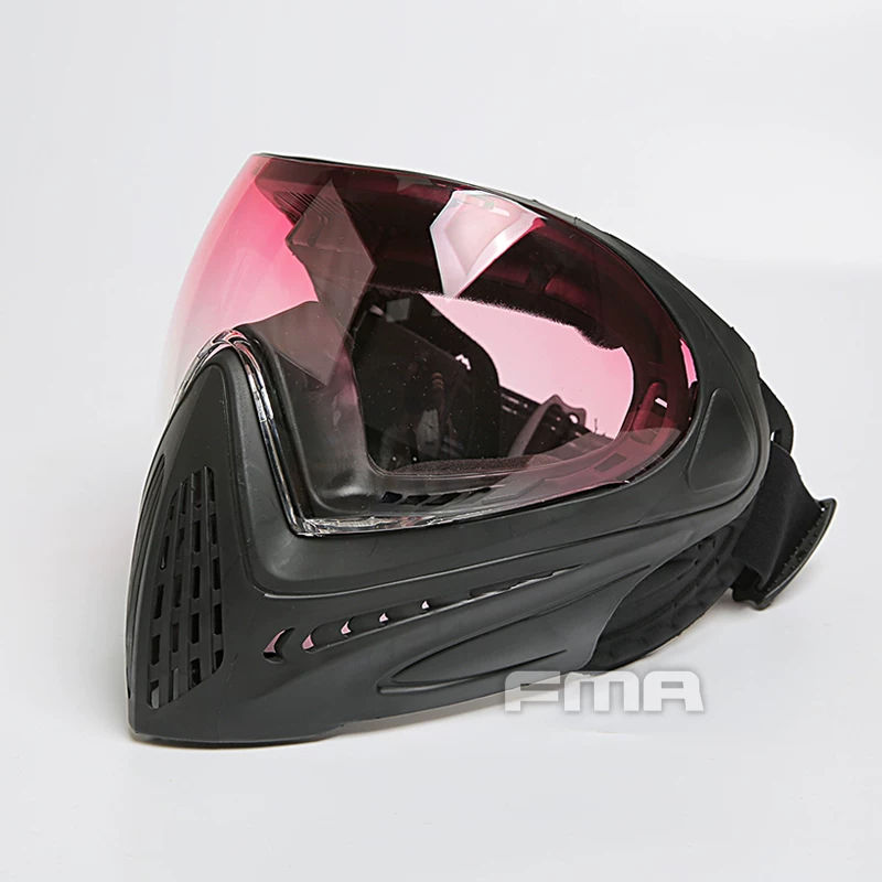 Vista general de la mascarilla para airsoft y paintball