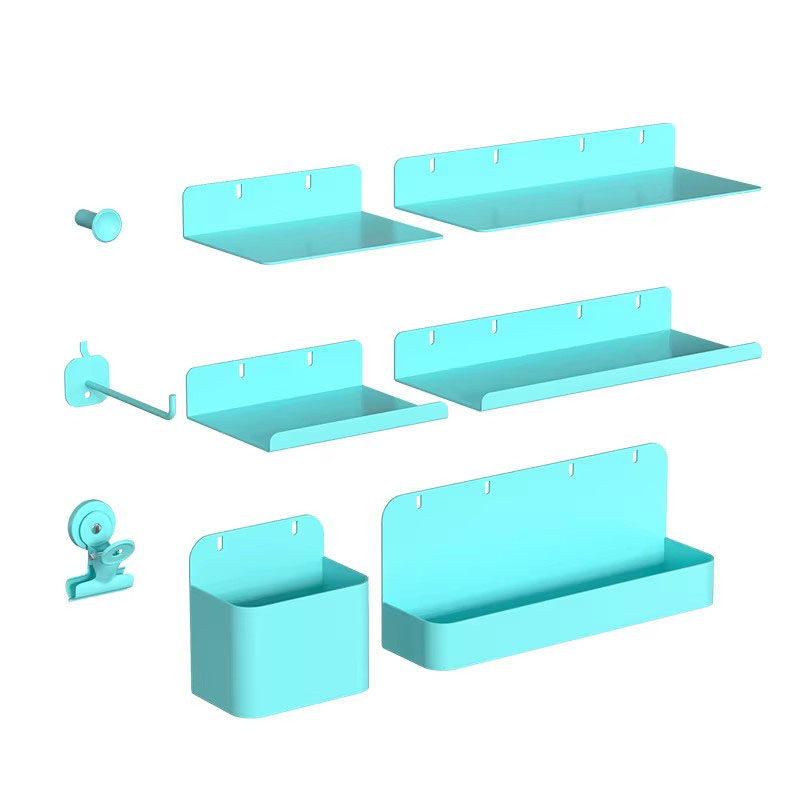 Perforated Board Accessories for Storage Racks, Metal Living Room Entrance Wall Display Shelves, Desk Storage Shelves, Available in Multiple Colors