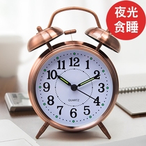 European creative students use alarm clock for boys and girls mute bedside luminous sleepy clock Super sound mechanical alarm