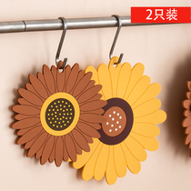 Averti sunflower tea cup mat pot bowl dish mat anti-oil creative heat insulation placemat heat resistant to hanging home anti-scalding