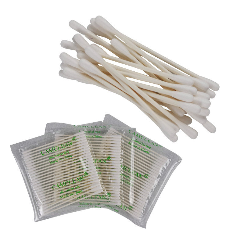 Industrial cotton white disposable bag purified cotton rod double head optical lens wipe rod round head fine head