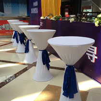 Bar Table Cover Round Table Cloth Cocktail Table High Foot Table Cloth Lift Table Elastic Table Plan Table Dins Cloth Art Tea Table