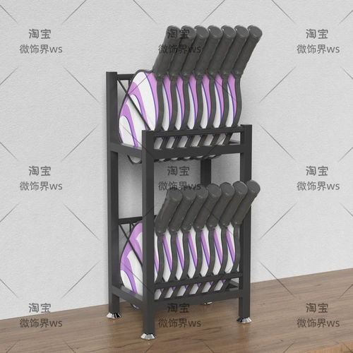 Настольная стойка для хранения ракеток для пиклбола для домашнего использования в магазине спортивных товаров