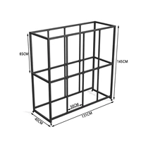 Черный, 131×40×145см